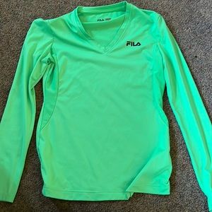 FILA Green short sleeve girls XS